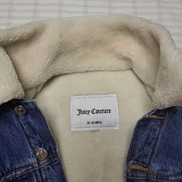 Denim Fleece Lined Long Coat - Picture 7 of 12